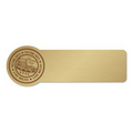Screened Executive Custom shaped Brass Badge (1 to 5 Square Inches)
